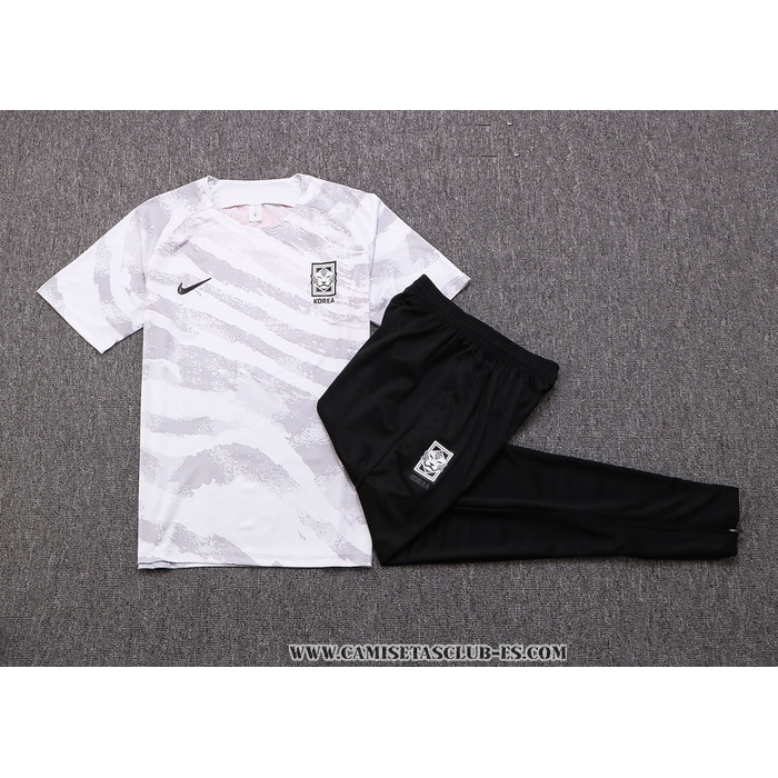 Chandal del Corea del Sur 22-23 Manga Corta Blanco
